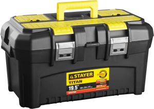 Ящик для инструмента "TITAN-19" пластиковый, STAYER Ящик для инструмента "TITAN-19" пластиковый, STAYER